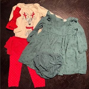 Carter’s 9m baby girl Christmas outfits